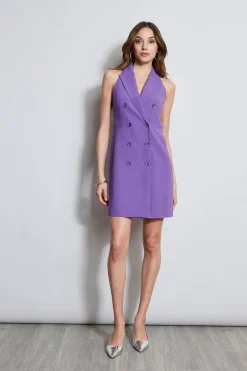 Elie Tahari Sleeveless Double Breasted Blazer Dress- Dresses & Jumpsuits|Sleeveless Dresses