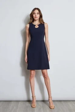 Elie Tahari Sleeveless Keyhole Ring Dress- Dresses & Jumpsuits|Sleeveless Dresses
