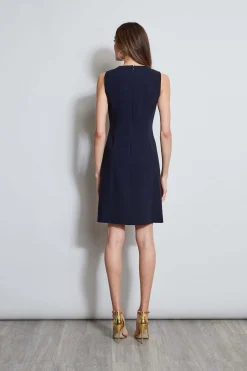 Elie Tahari Sleeveless Keyhole Ring Dress- Dresses & Jumpsuits|Sleeveless Dresses