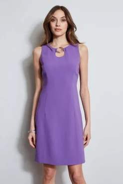 Elie Tahari Sleeveless Keyhole Ring Dress- Dresses & Jumpsuits|Sleeveless Dresses