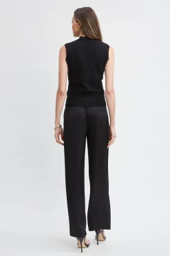 Elie Tahari Sleeveless Pave Sequin Sweater- Tops & Sweaters