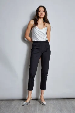 Elie Tahari Slim Cotton Pocket Pant- Bottoms