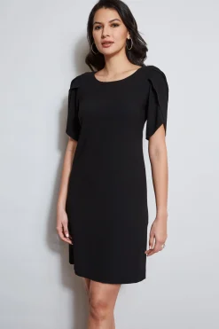 Elie Tahari Slit Sleeve Dress- Dresses & Jumpsuits|Short Sleeve Dresses