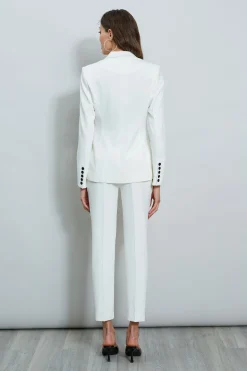 Elie Tahari Stitch Double Breasted Blazer- Jackets & Blazers