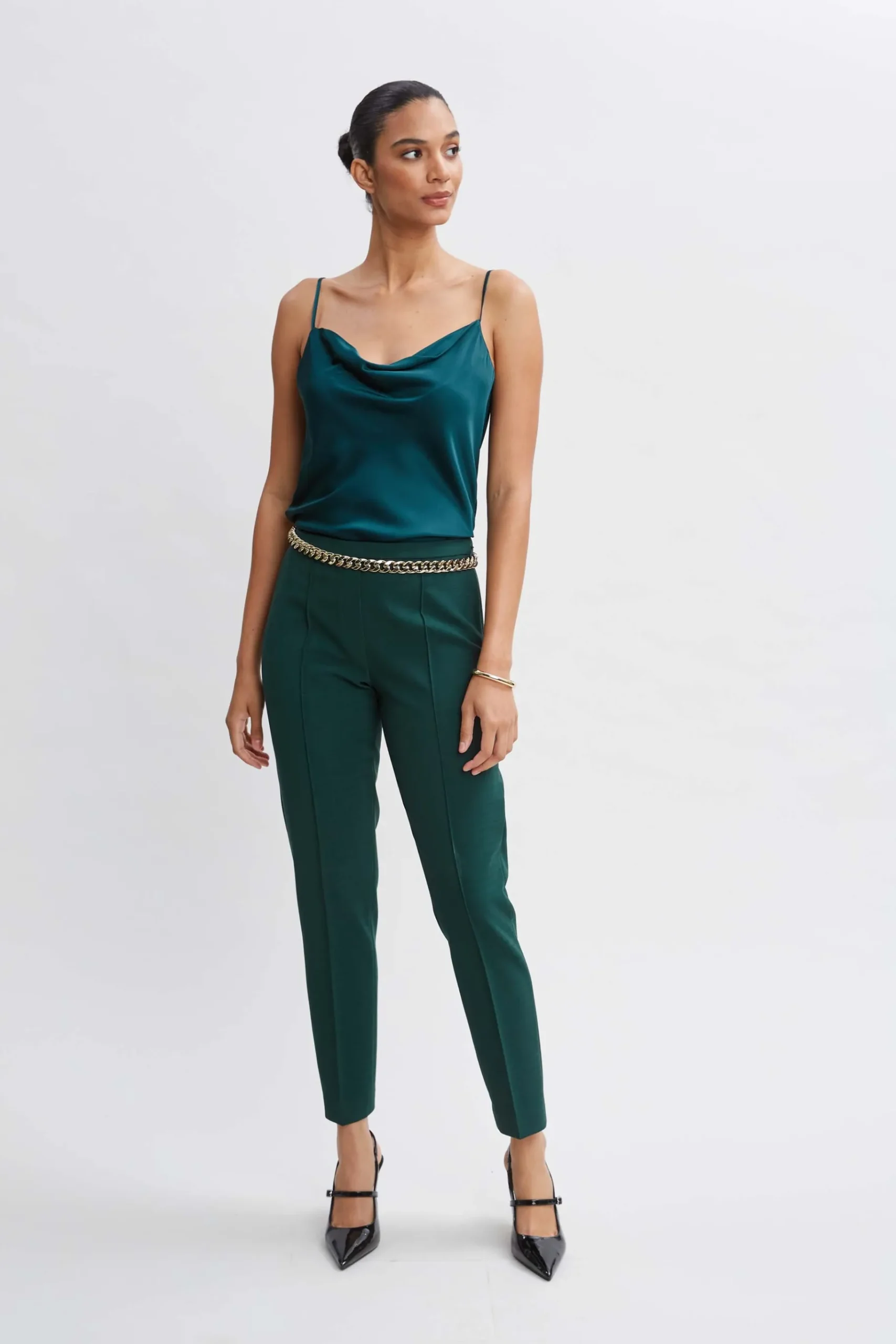 Elie Tahari Stretch Silk Satin Cami- Tops & Sweaters|Suiting