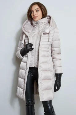 Elie Tahari Tahari Double Layer Long Puffer Coat- Coats