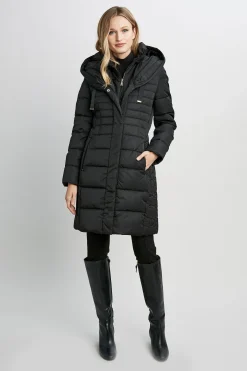 Elie Tahari Tahari Double Layer Long Puffer Coat- Coats