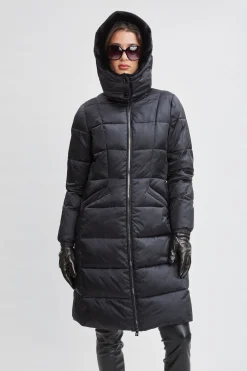 Elie Tahari Tahari Faux Fur Trimmed Puffer Coat- Coats