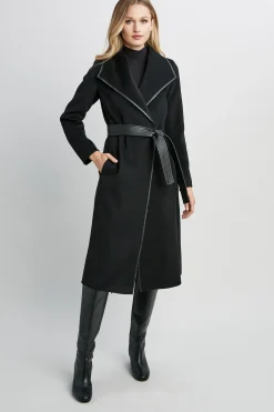 Elie Tahari Tahari Juliette Double Face Wool Coat- Coats