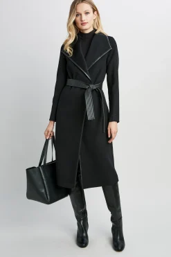 Elie Tahari Tahari Juliette Double Face Wool Coat- Coats
