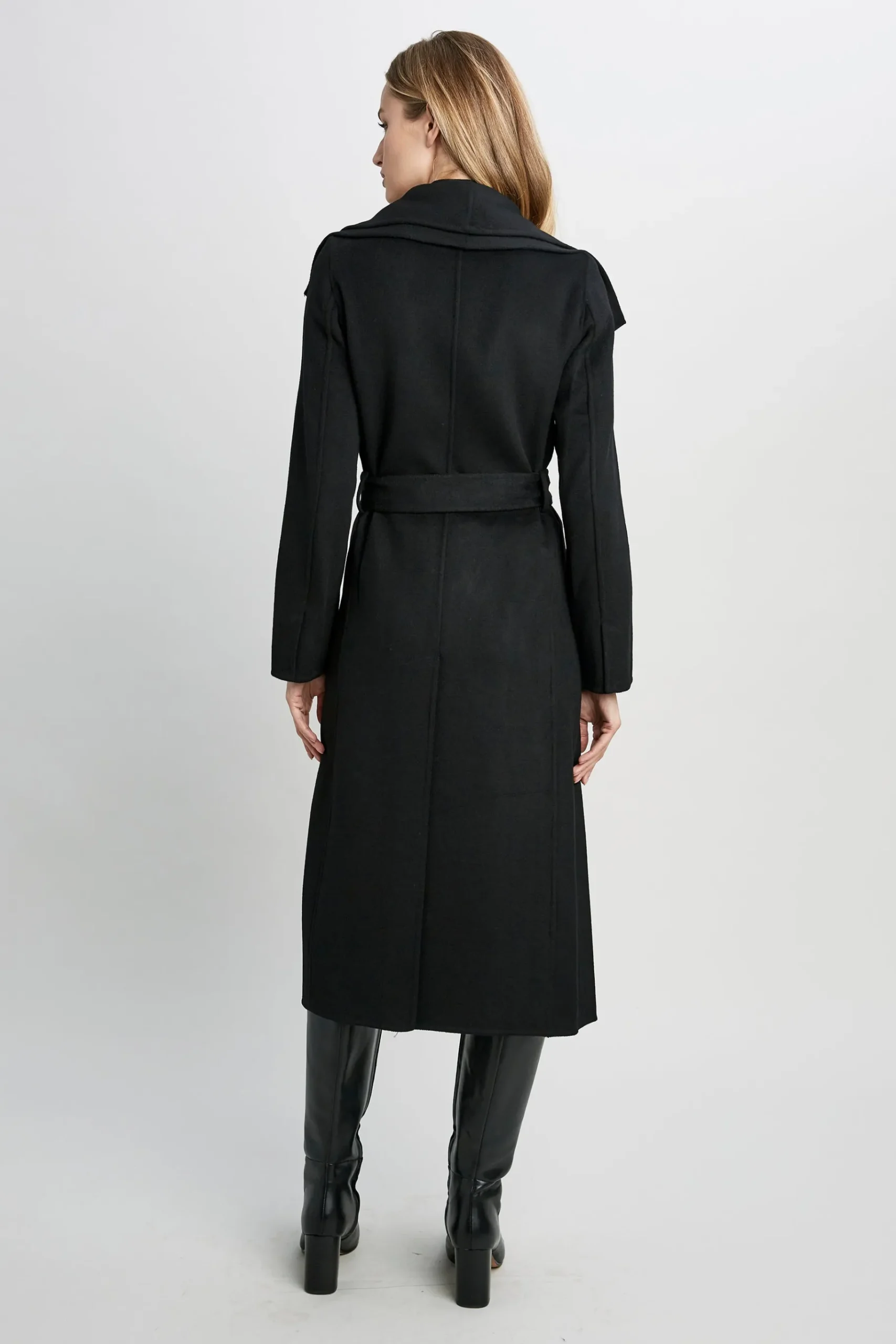 Elie Tahari Tahari Long Double Face Wool Blend Wrap Coat- Coats