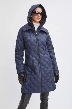 Elie Tahari Tahari Quilted Puffer Coat- Coats