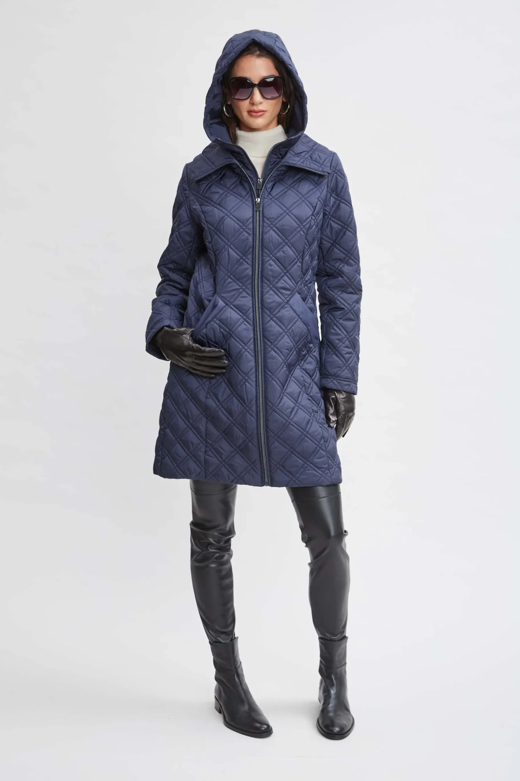 Elie Tahari Tahari Quilted Puffer Coat- Coats