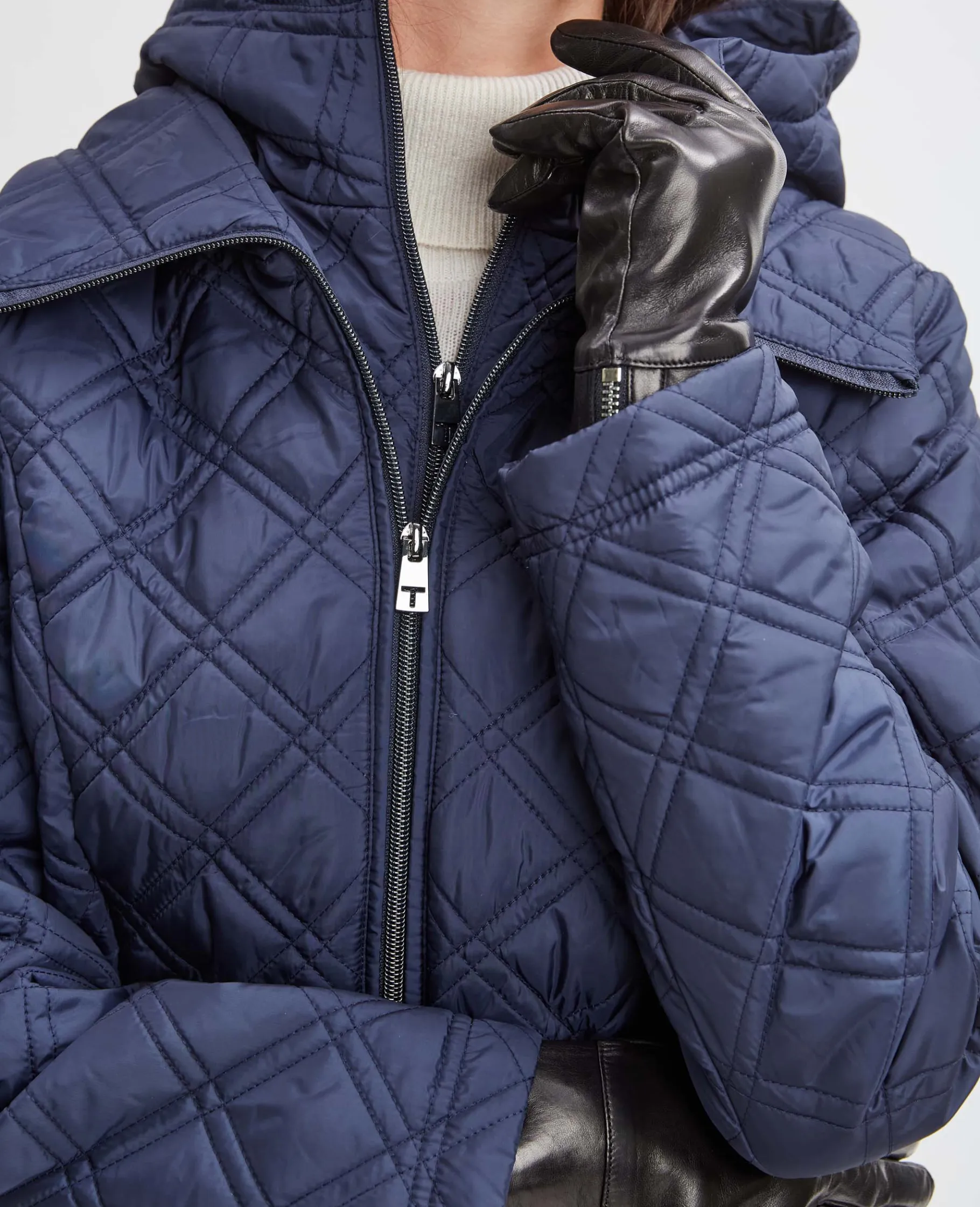 Elie Tahari Tahari Quilted Puffer Coat- Coats