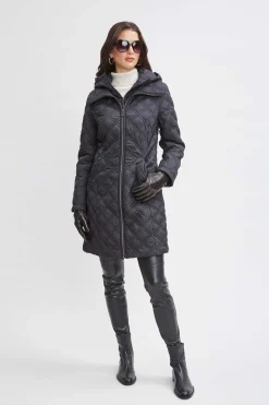Elie Tahari Tahari Quilted Puffer Coat- Coats