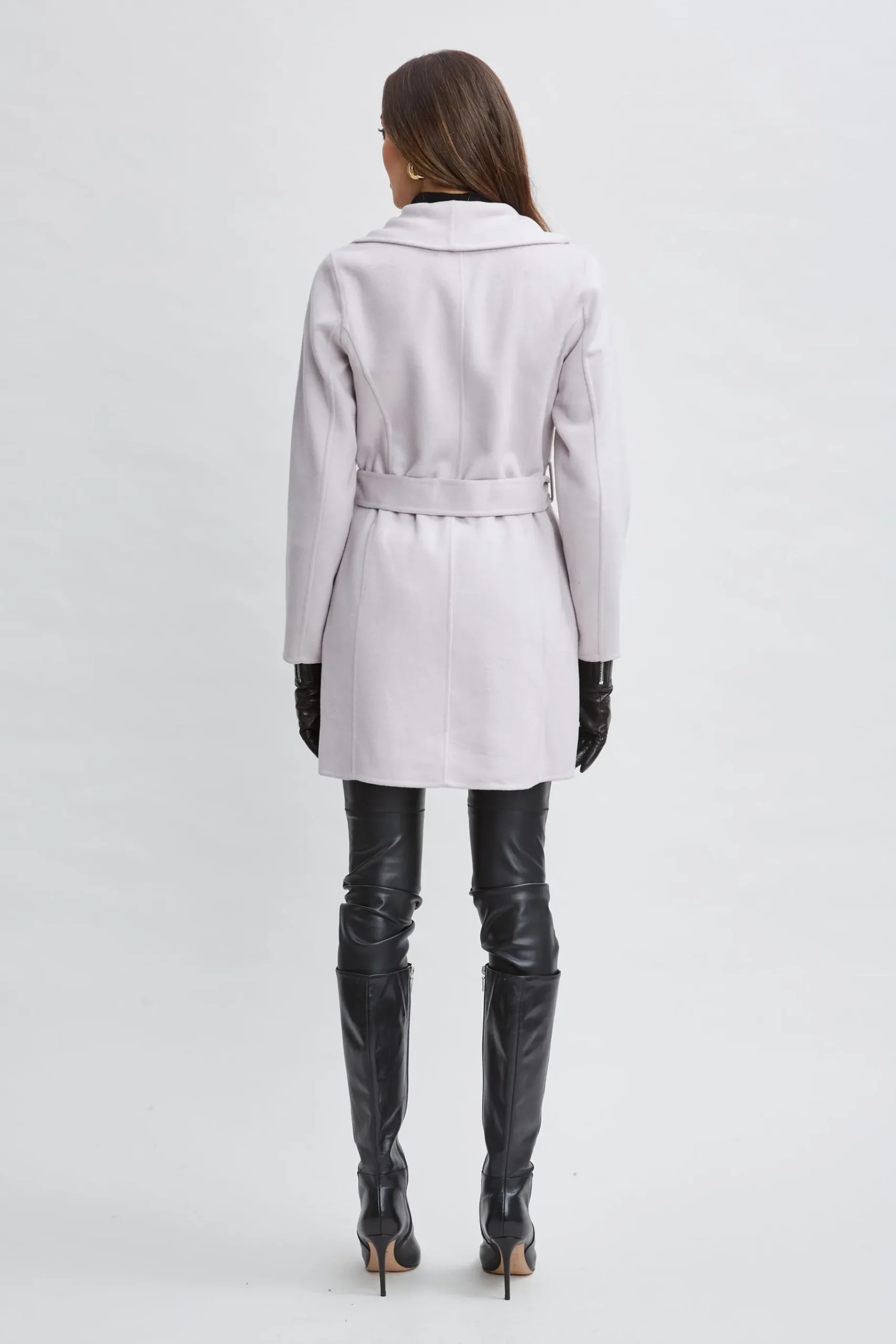 Elie Tahari Tahari Wool Blend Wrap Coat- Coats