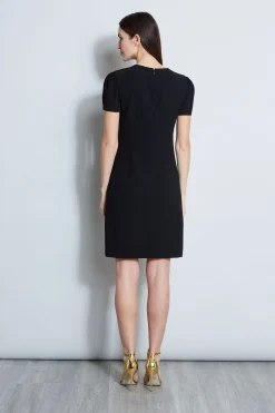 Elie Tahari Tulip Ring Shift Dress- Dresses & Jumpsuits|Short Sleeve Dresses