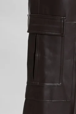 Elie Tahari Vegan Leather Cargo Pant- Bottoms