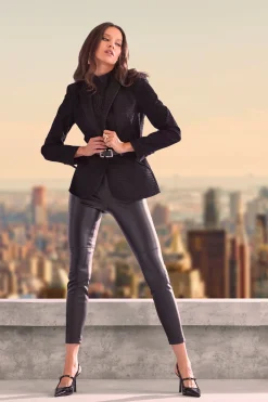 Elie Tahari Vegan Leather Legging- Bottoms