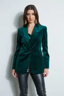 Elie Tahari Velvet Blazer- Jackets & Blazers