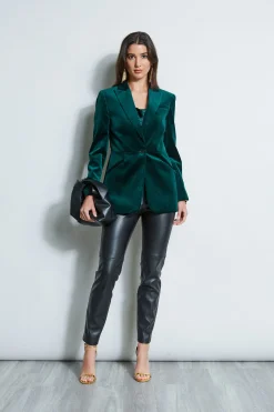 Elie Tahari Velvet Blazer- Jackets & Blazers