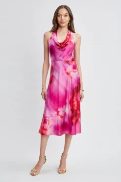 Elie Tahari Venetian Glass Halter Dress- Dresses & Jumpsuits