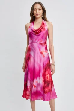 Elie Tahari Venetian Glass Halter Dress- Dresses & Jumpsuits