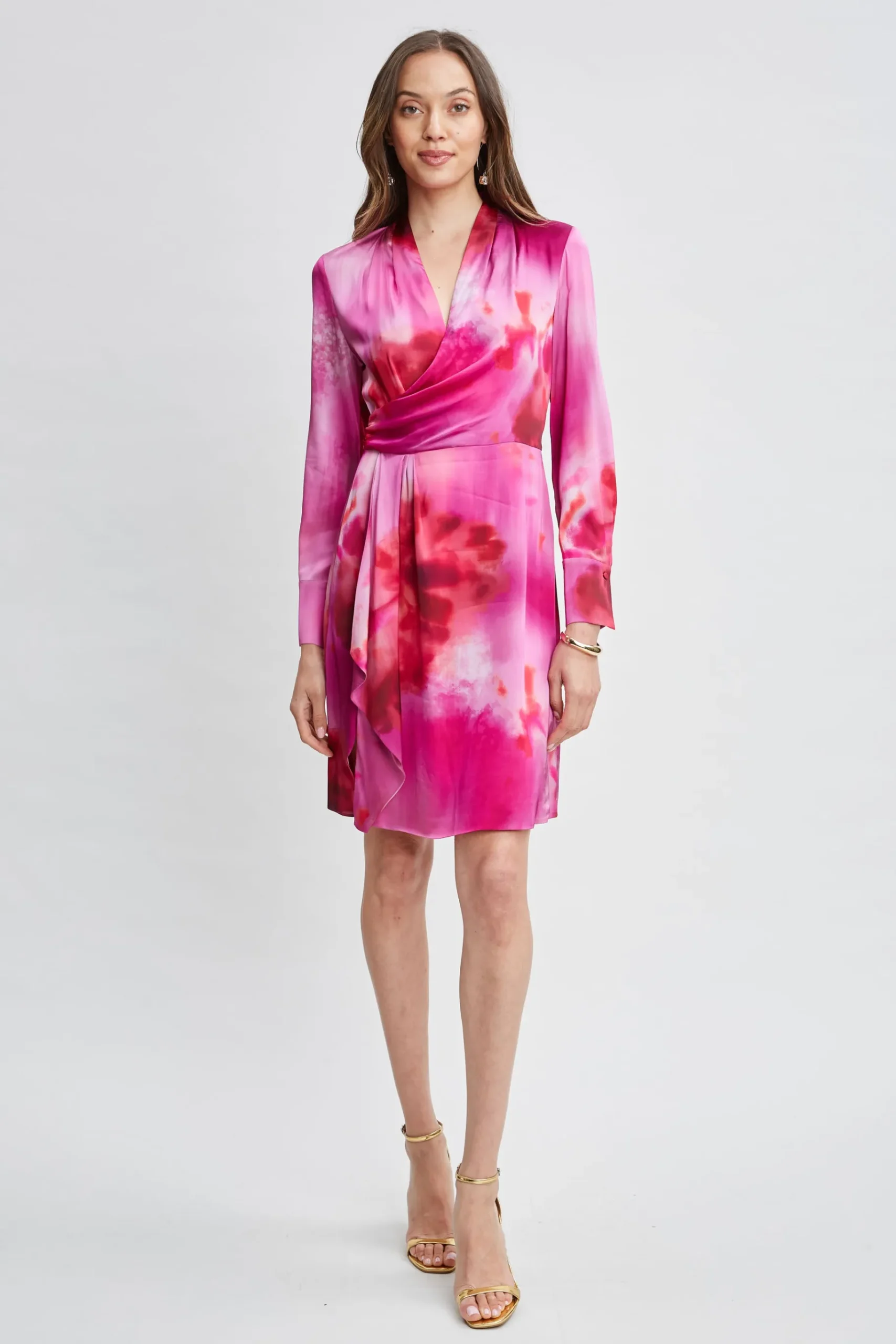 Elie Tahari Venetian Glass Mock Wrap Dress- Dresses & Jumpsuits