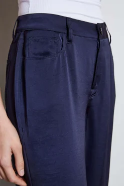 Elie Tahari Washed Satin Fluid Pant- Bottoms