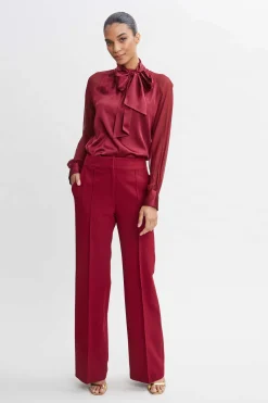 Elie Tahari Wide Leg Pant- Bottoms|Suiting