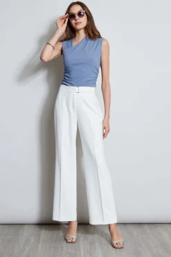 Elie Tahari Wide Leg Self-Belt Pant- Bottoms