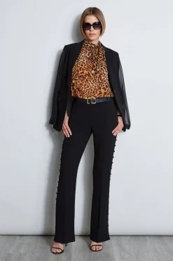 Elie Tahari Wildcat Halter Top- Tops & Sweaters