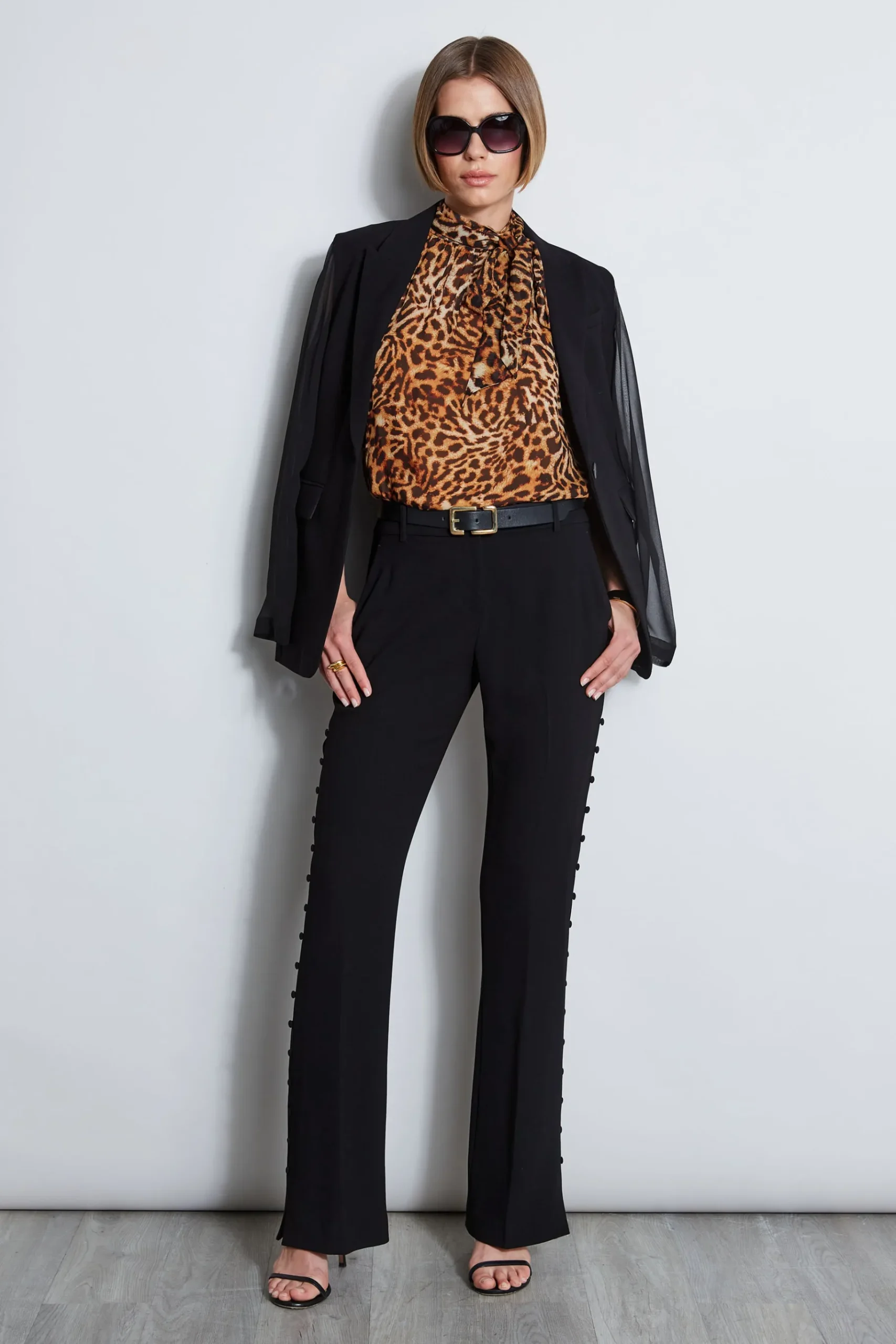 Elie Tahari Wildcat Halter Top- Tops & Sweaters