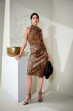 Elie Tahari Wildcat Slip Midi Skirt- Bottoms