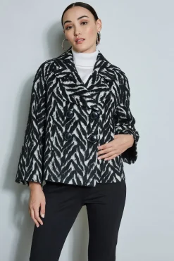 Elie Tahari Wool Jacquard Jacket- Jackets & Blazers
