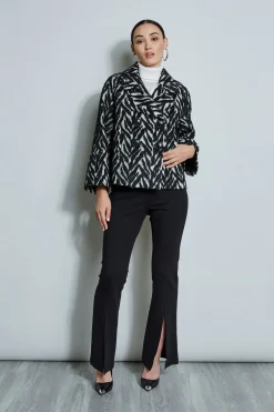 Elie Tahari Wool Jacquard Jacket- Jackets & Blazers